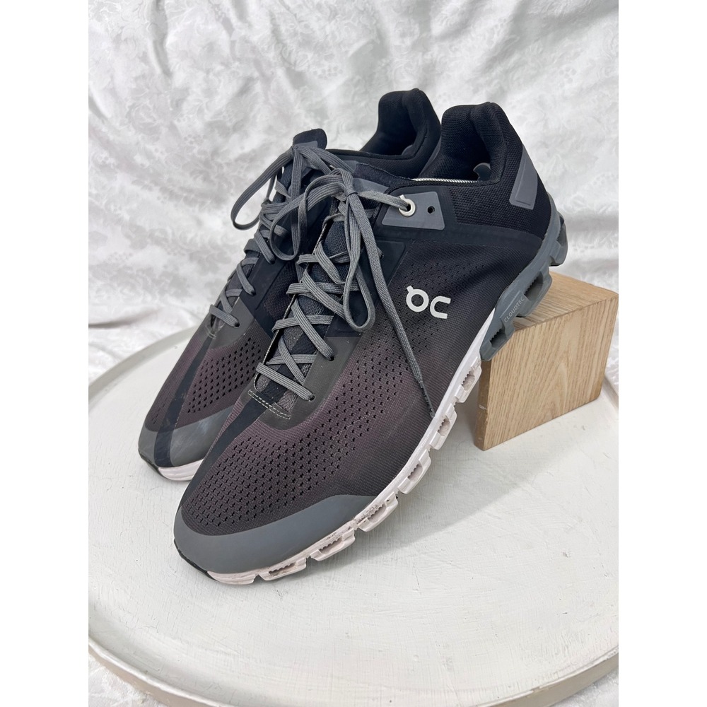 On Running Cloudflow Black Asphalt Mens 12.5 Wide 2E Running Shoes 45.99229